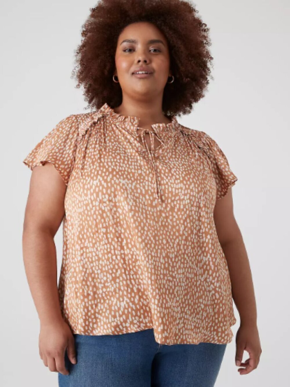 NWT Lane Bryant Flutter Sleeve Top 20